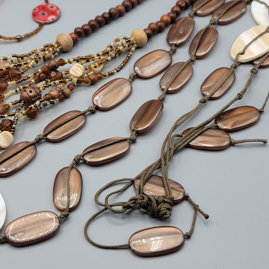 Colorful Jewelry Lot Necklaces Bracelets Beads 27 pcs All Wearble in Good Condit