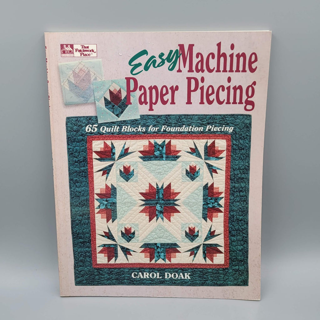 Vintage Easy Machine Paper Piecing Carol Doak Quilt Pattern Book 65 Blocks 1994