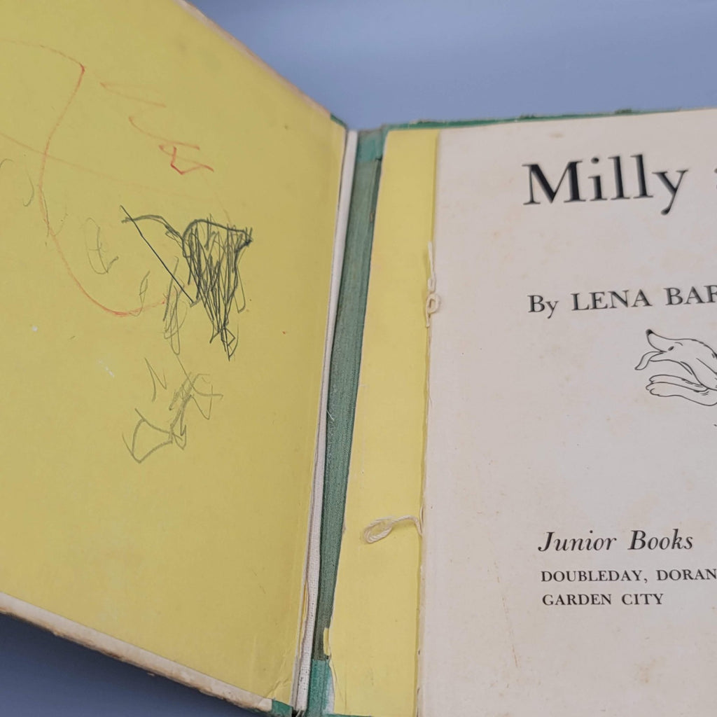 Milly And Her Dogs By Lena Barksdale Antique Children’s Book AS-IS See Photos