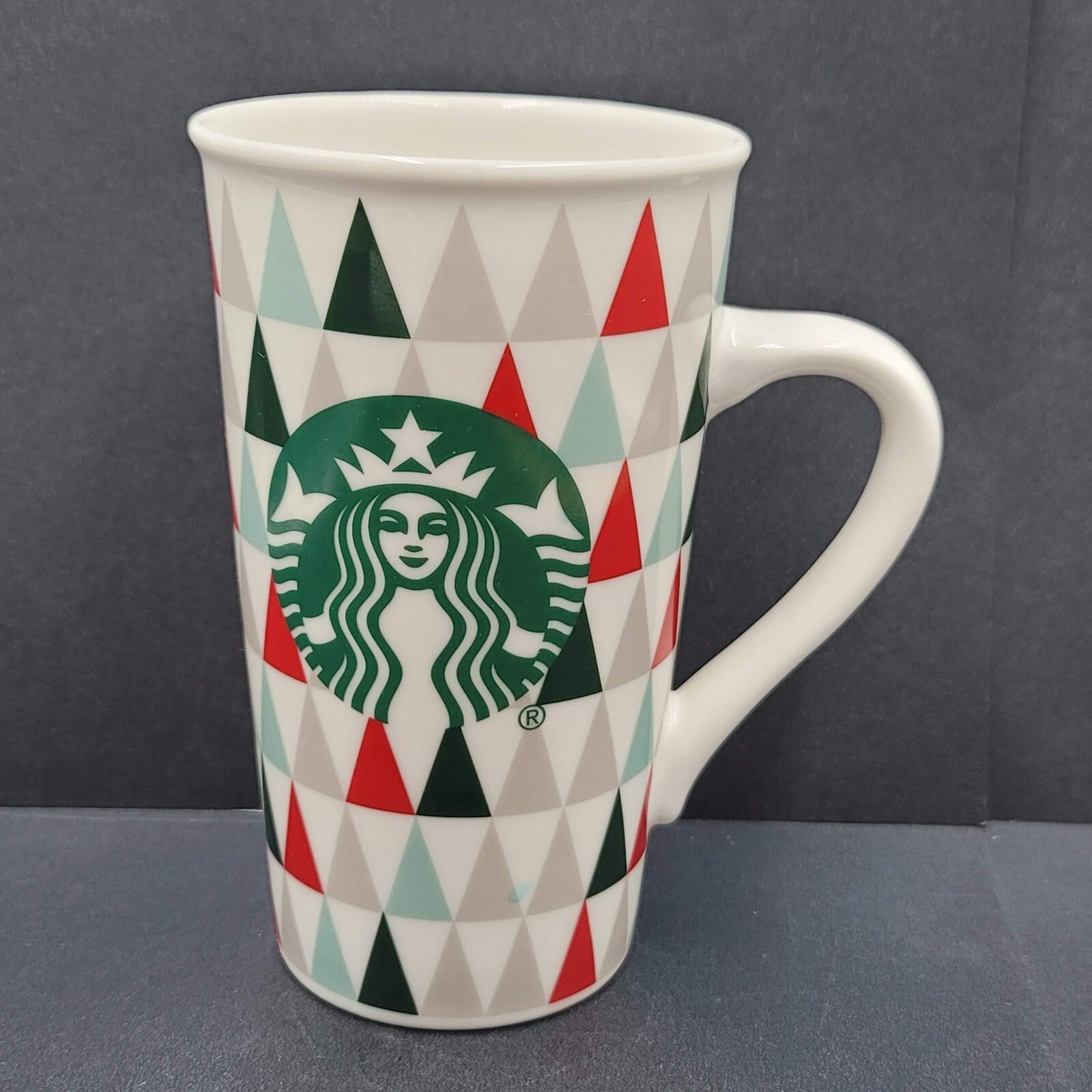 Starbucks Coffee Mug 16 oz Siren Christmas Tree Multicolor Holiday Cup