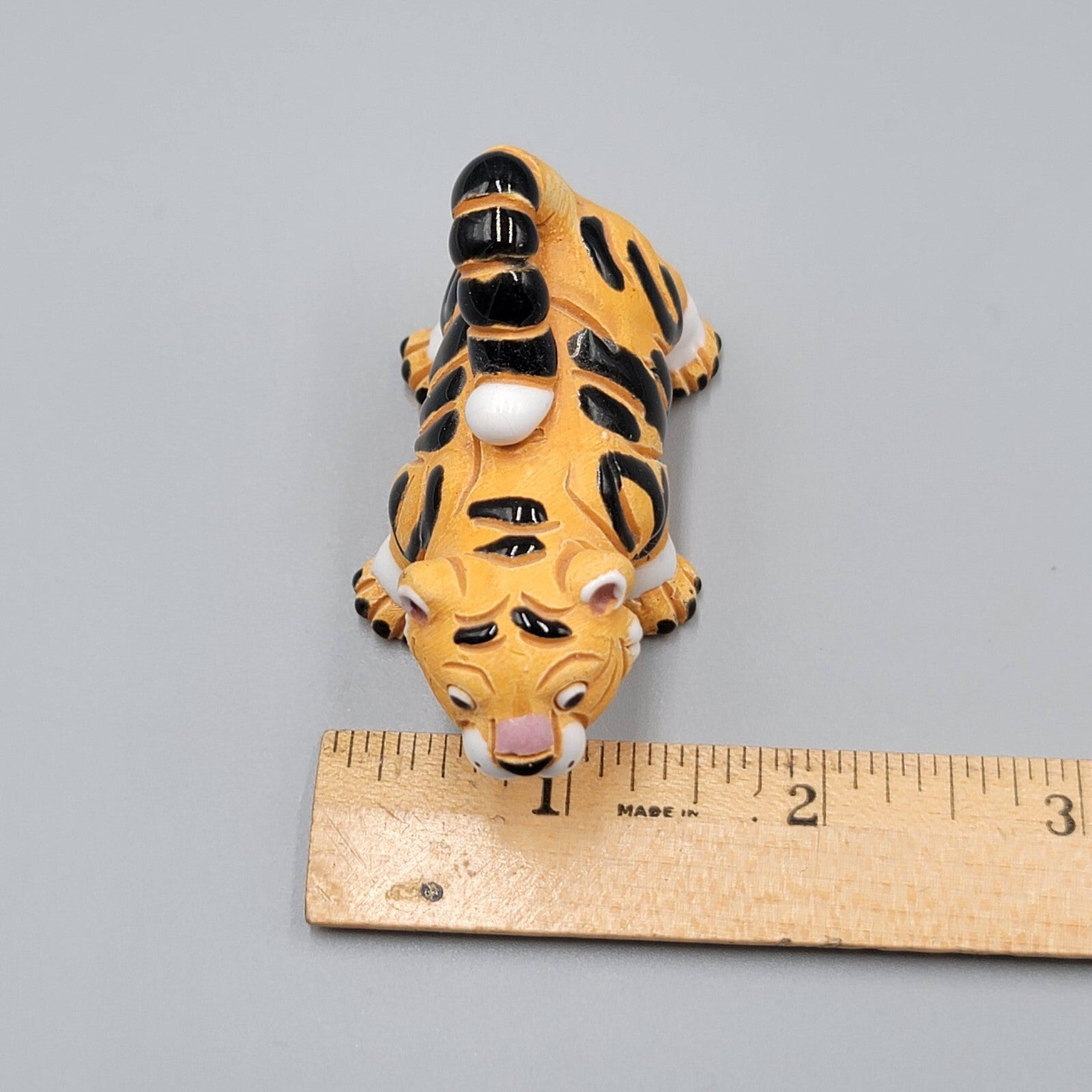Coad Pottery Tiger Made in Peru Peruvian Pottery Figurine 2.25" x 1.75"