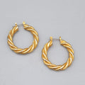 Vintage Pierced Earrings 1 1/8"