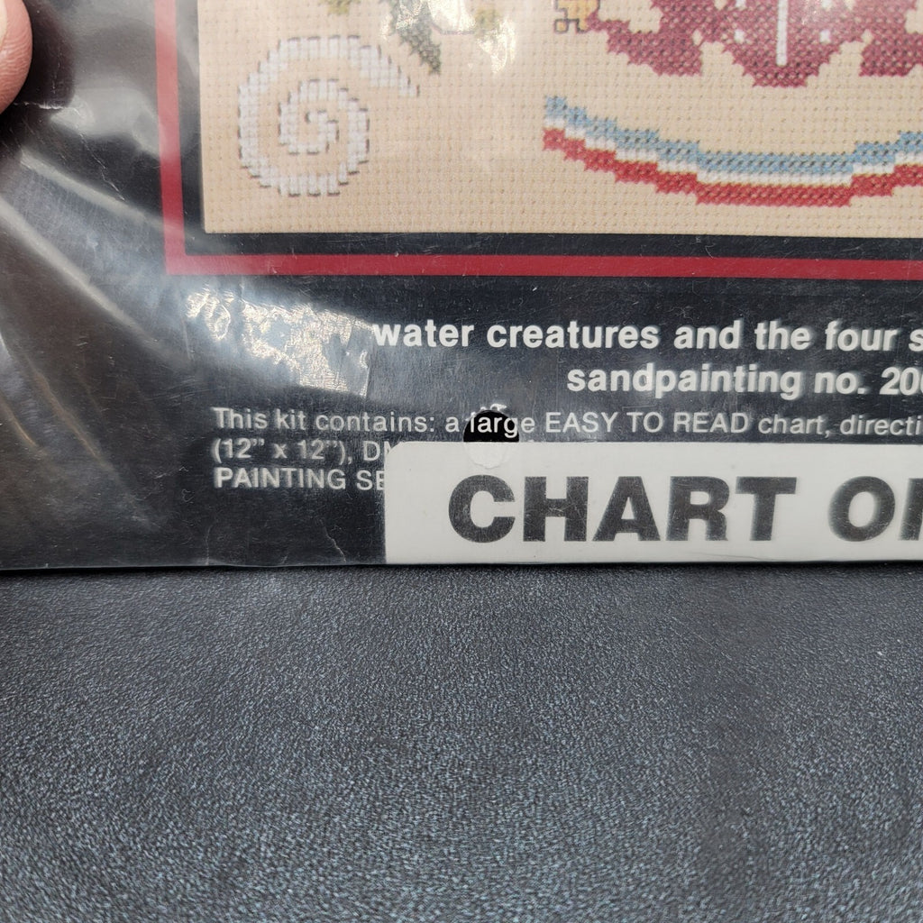 Canyon crafts Cross Stitch Kit Water Creatures Four Sacred Plants Sandpainting