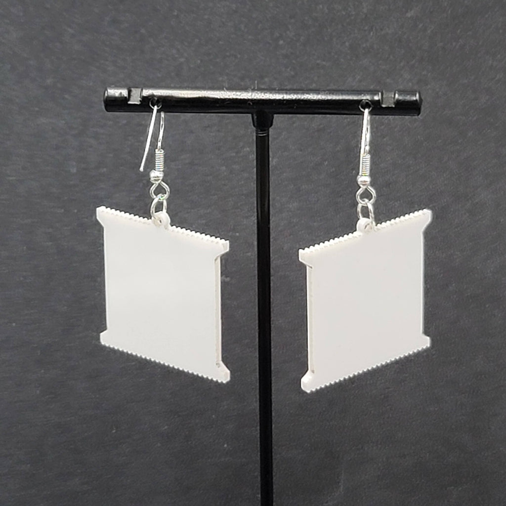 Pierced Earrings Kinder Bueno Fun Snack Dangle 1.25"