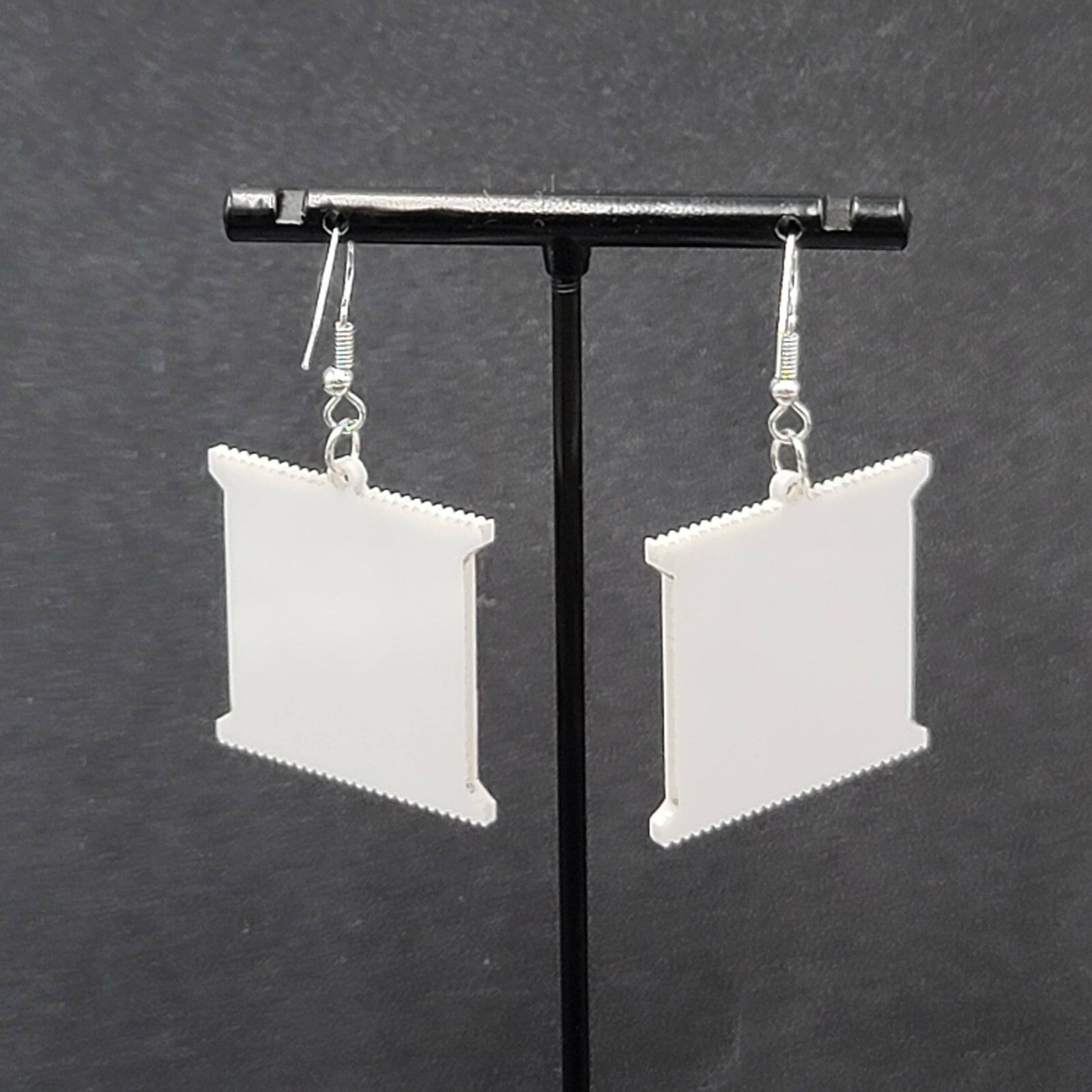 Pierced Earrings Kinder Bueno Fun Snack Dangle 1.25"