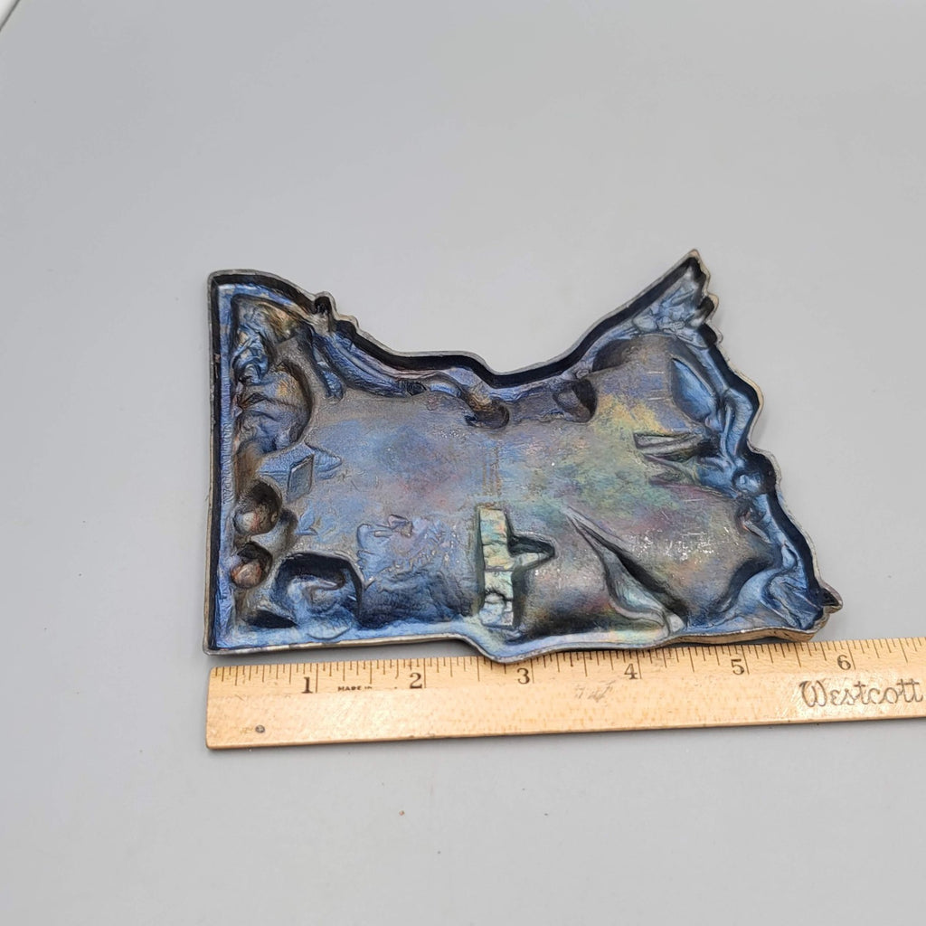 Vintage MINNESOTA Travel Souvenir Metal Trinket Dish Ashtray Made in Japan 6"