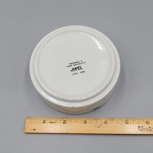 Dallas Texas Rainbow Ashtray Ceramic VTG 80s Papel USA Souvenir TX Cowboy Pride