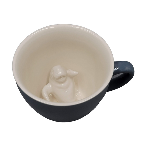Creature Cups Featuring Walrus Ceramic Coffee Mug Cup Blue/Gray