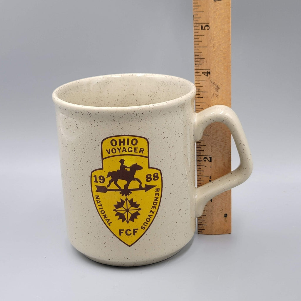 Vintage Boy Scouts of America Coffee Mug Cup 1988 Ohio Voyager FCF