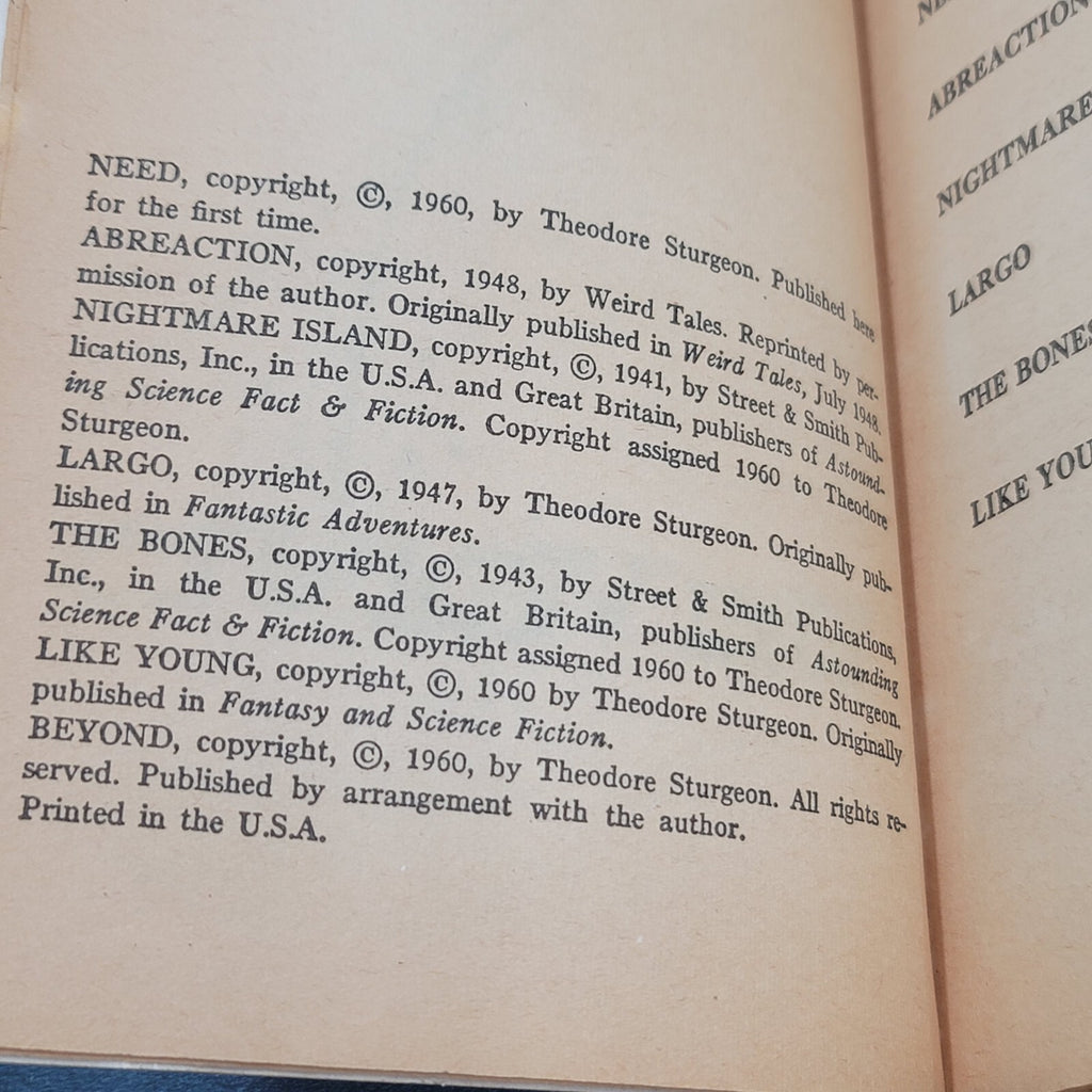 Beyond Science Fiction Paperback Book by Theodore Sturgeon Avon Books 1964