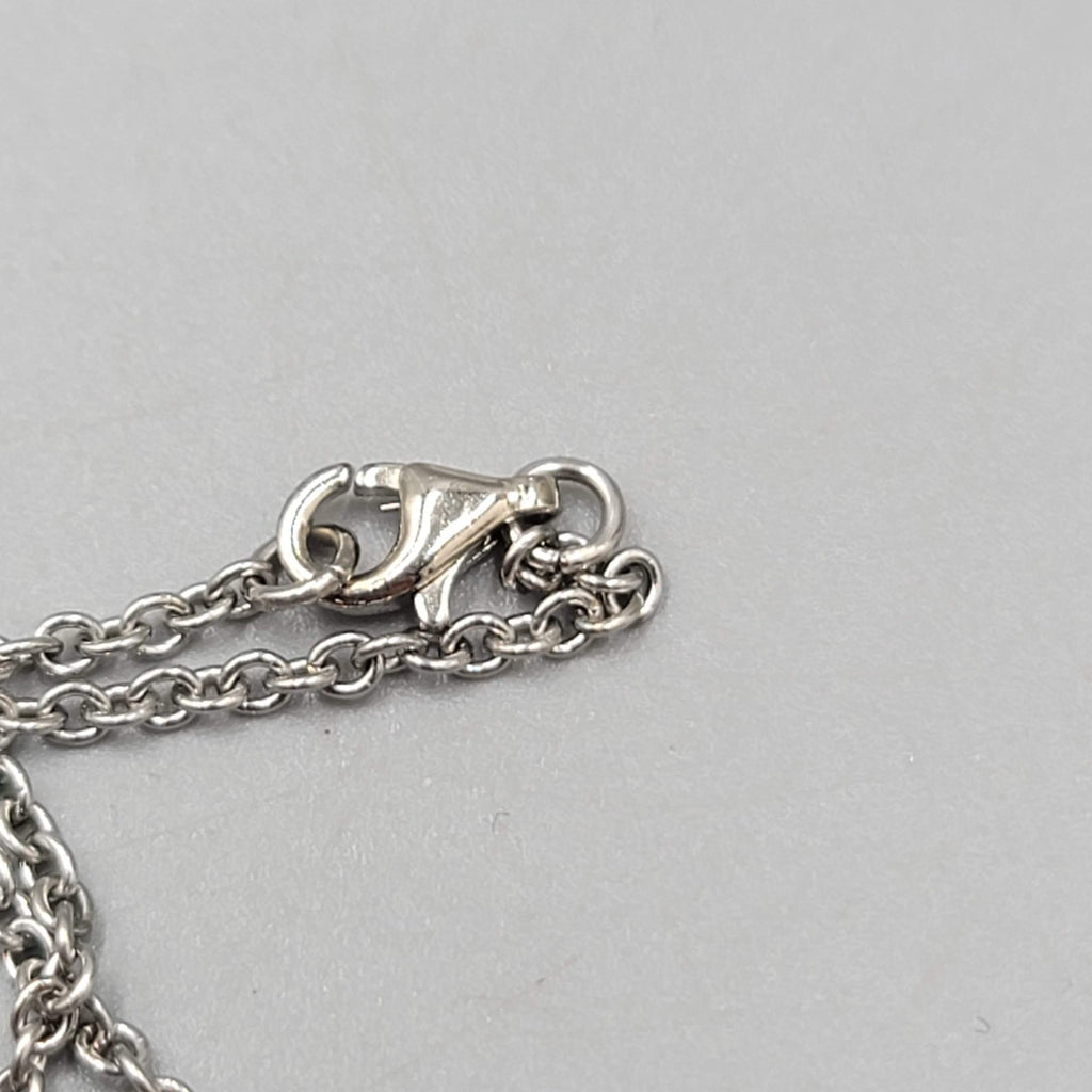 JCM Embrace Life Butterfly Pendant Necklace Silver tone Stainless Steel 18 in