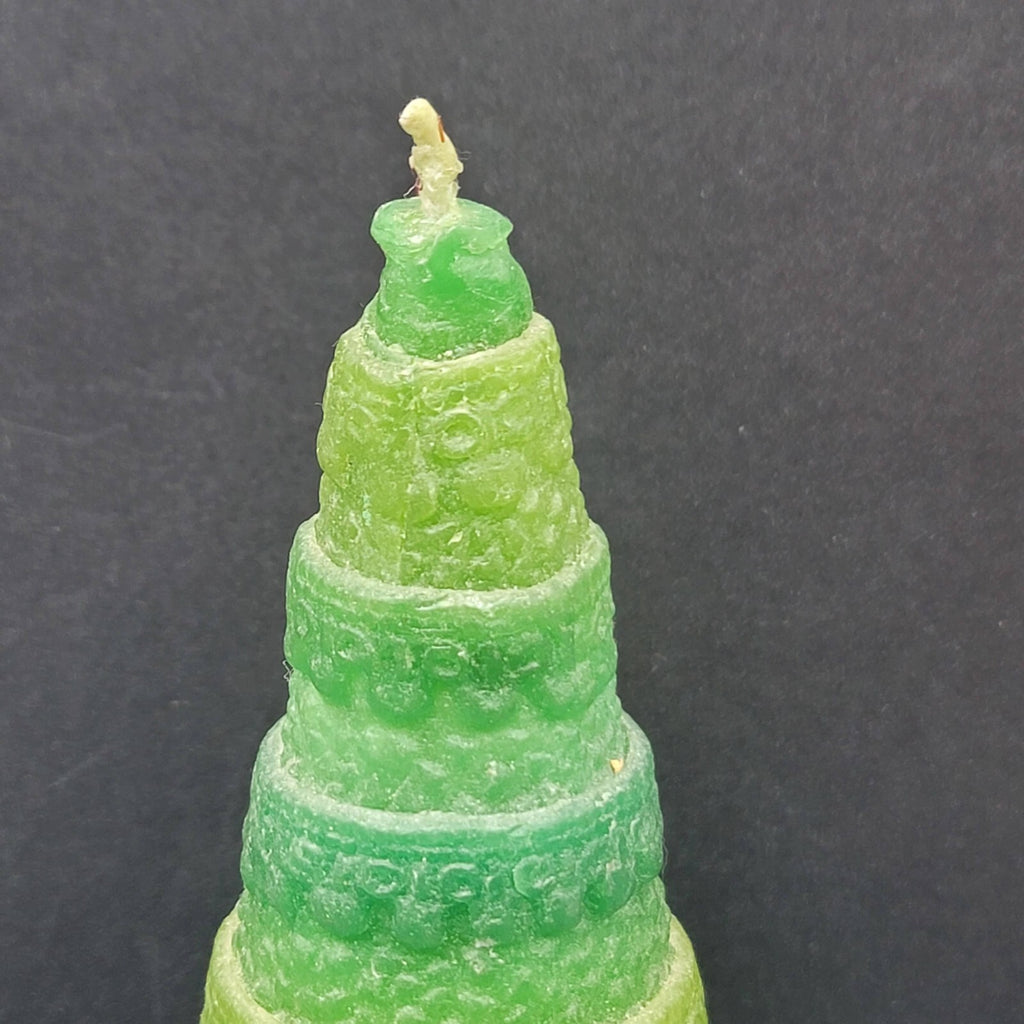 Vintage Hallmark Christmas Tree Candle Green Unused 7" New Old Stock