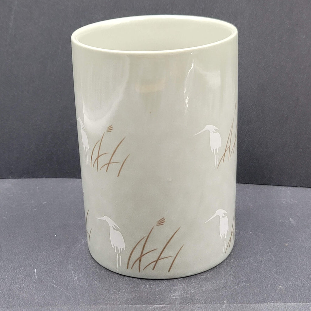 Vintage Coffee Mug Tea Cup Heron Mug Signed