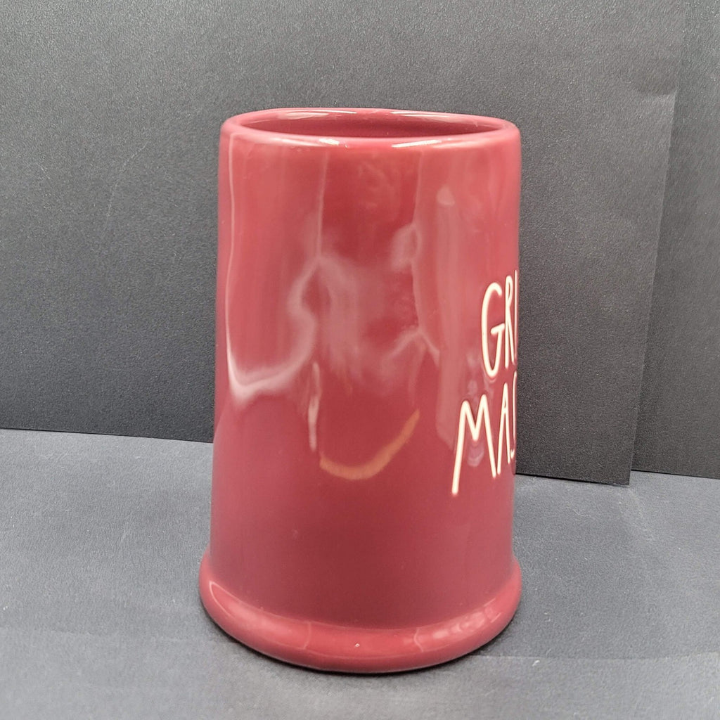 Rae Dunn Grill Master Coffee Mug Burgundy Red Large 20 oz