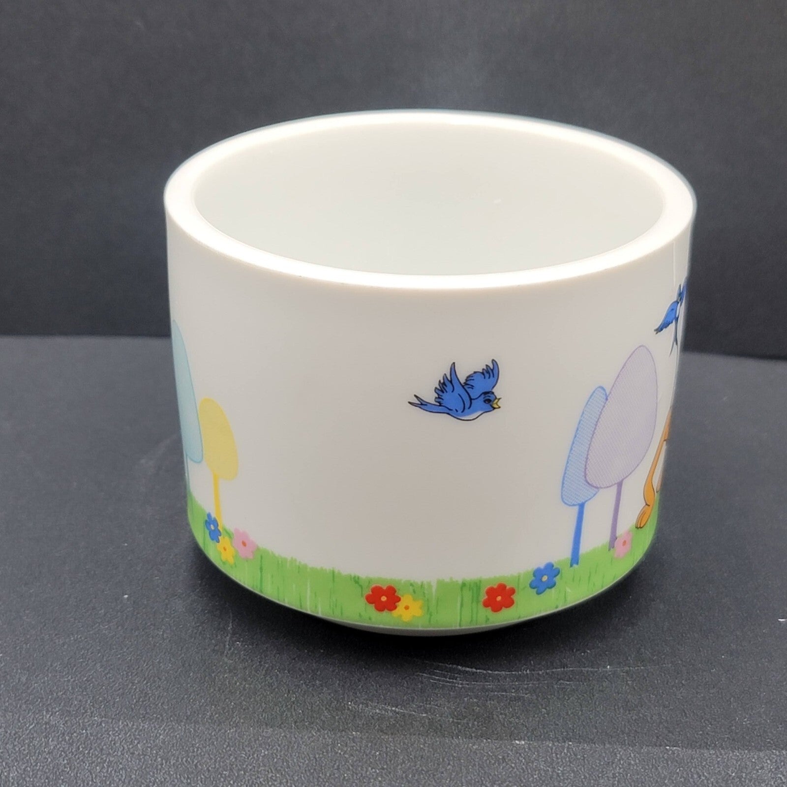 Vintage Walt Disney Productions Stacking Pluto Bird Coffee Mug Cup Japan
