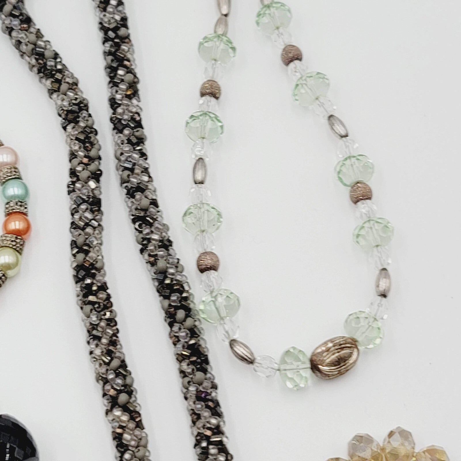 Jewelry Mixed Lot Necklace Bracelets Beaded Stones Glass