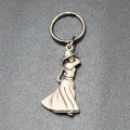 Golf Lady Key Chain by FORT woman golfer charm 