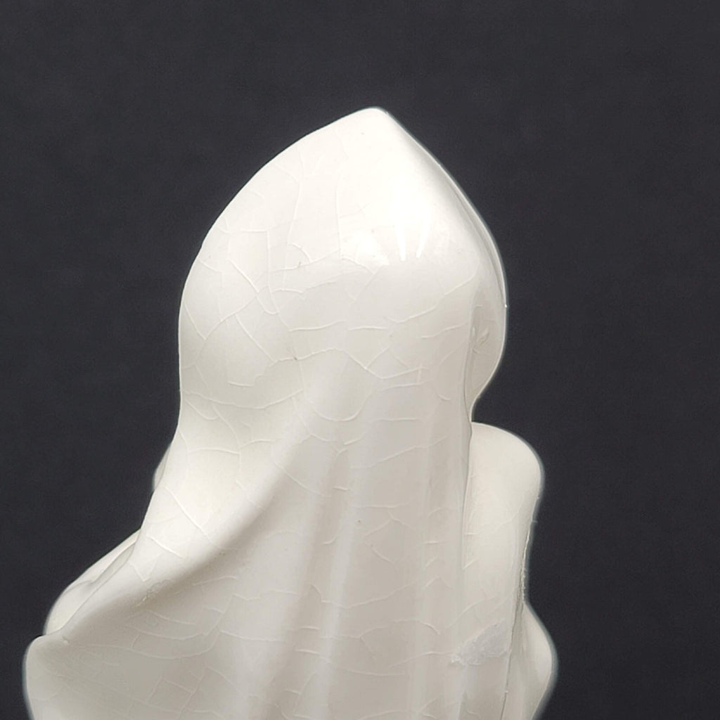 Vintage Ceramic Mother Mary Figurine White 7 in