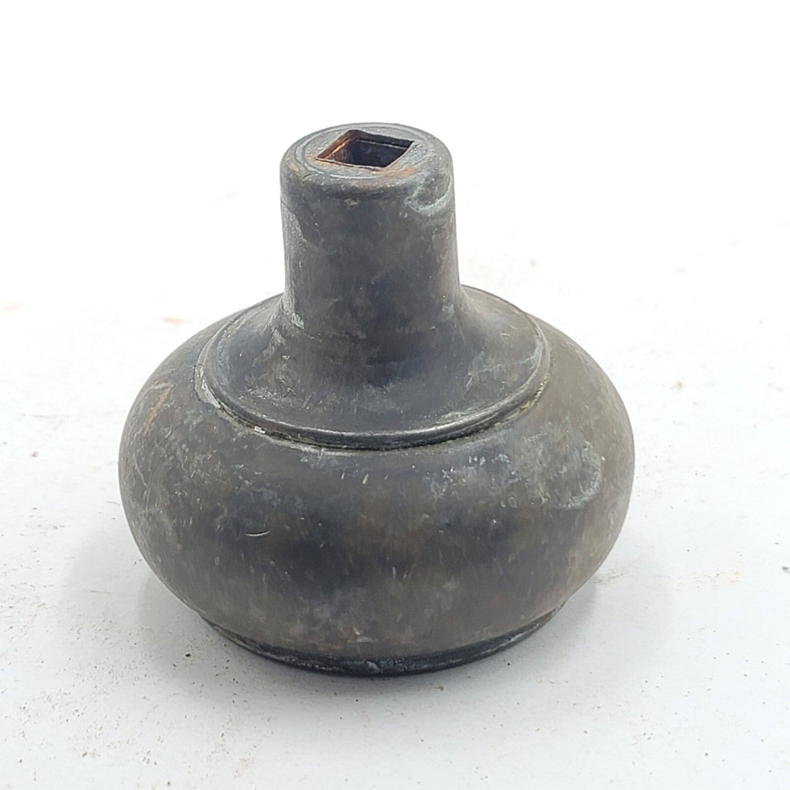 Vintage SINGLE Steel Doorknob Salvage Reclaimed Door Hardware 2.25 in 1148o