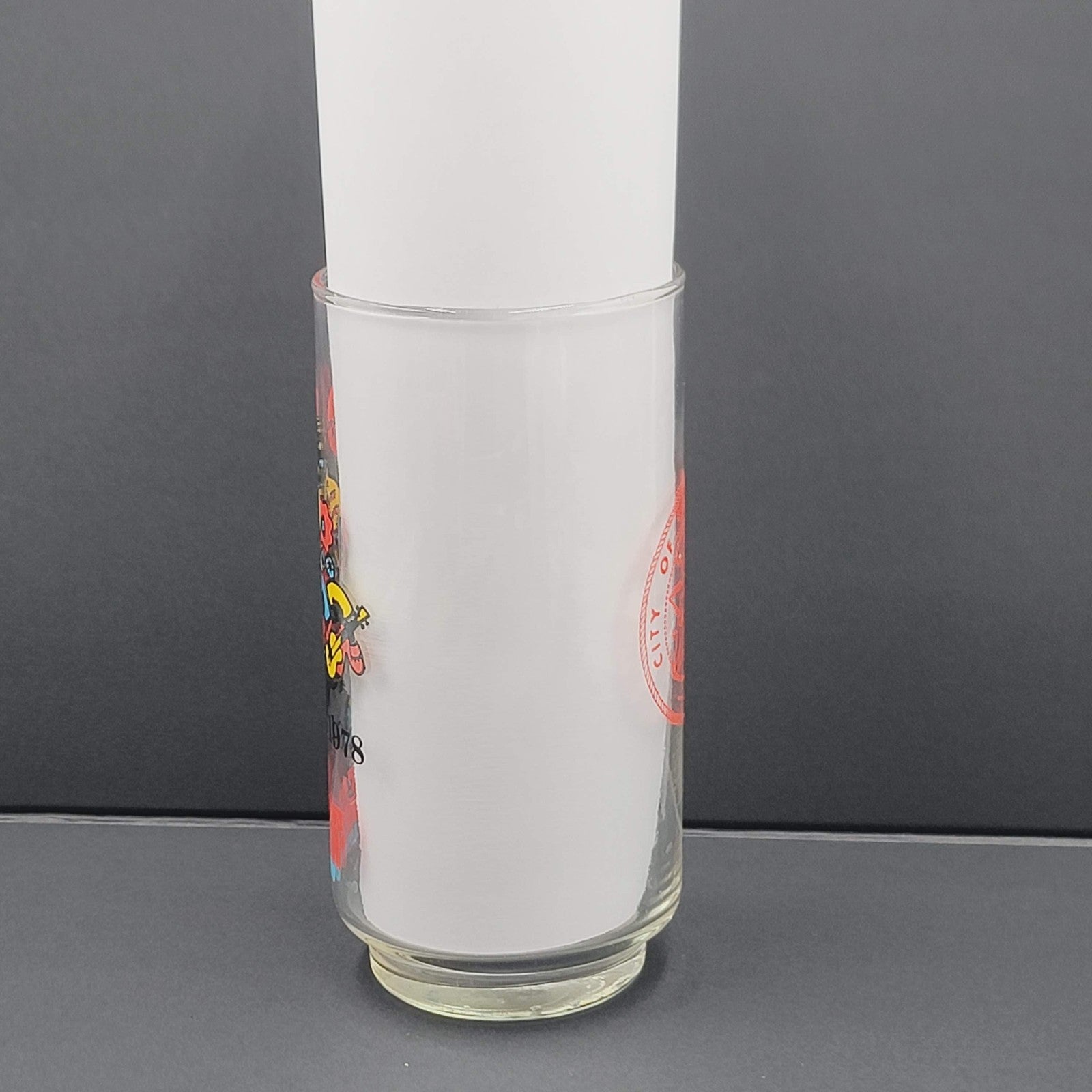 Rare 1978 San Antonio FIESTA Dr Pepper 16 oz Glasses With City Seal 