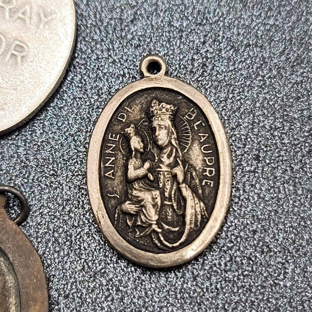 St Frances Mother Cabrini Saint Anne St Therese Medals ​Lot of 4 Italy Catholic
