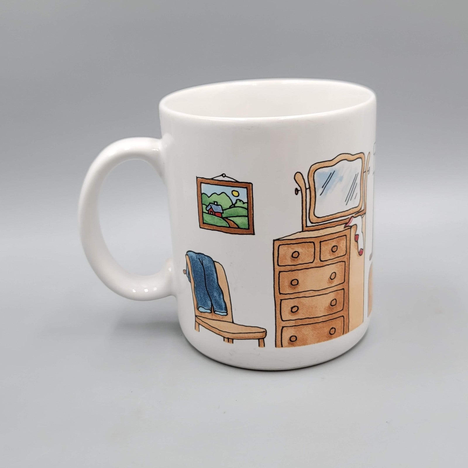 Vintage Hallmark Coffee Mug I Think I'm Allergic to Morning! Comic