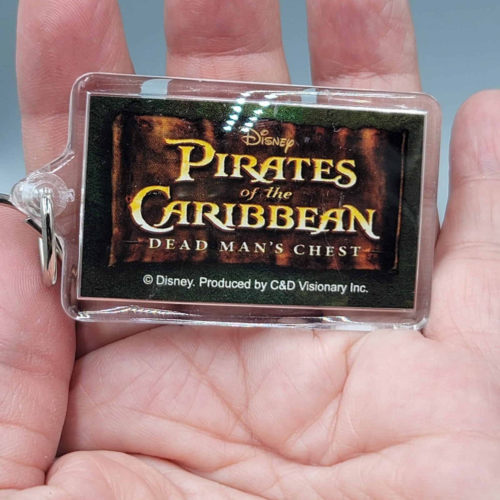Disney PIRATES OF THE CARIBBEAN Dead Mans Chest Keychain Lot of 3