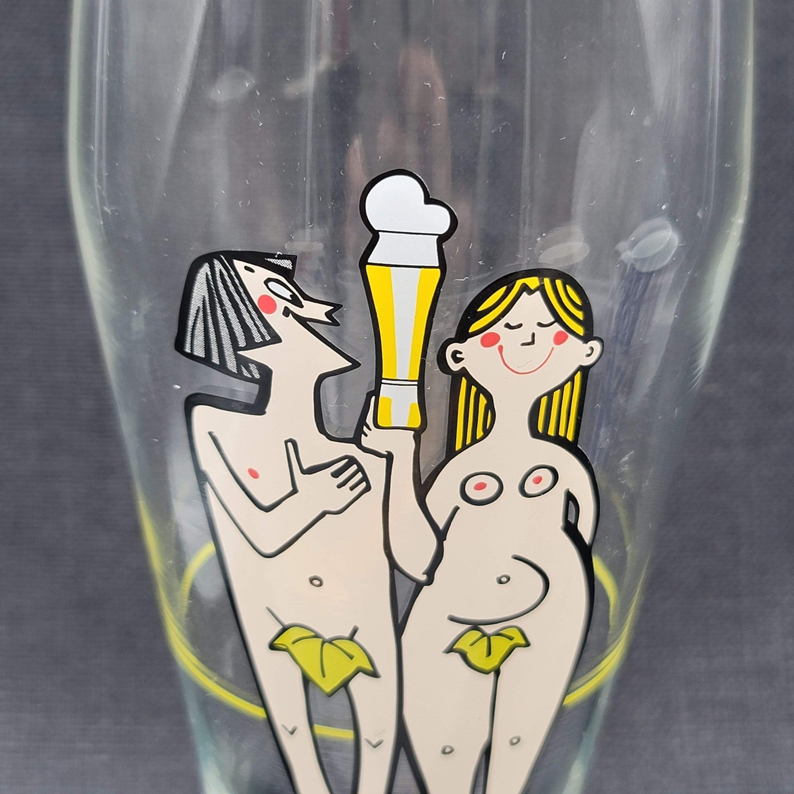 Ritzenhoff Beer Glass Cup Hassler 2003 1020043 Paradies Paradise Nude Adam Eve
