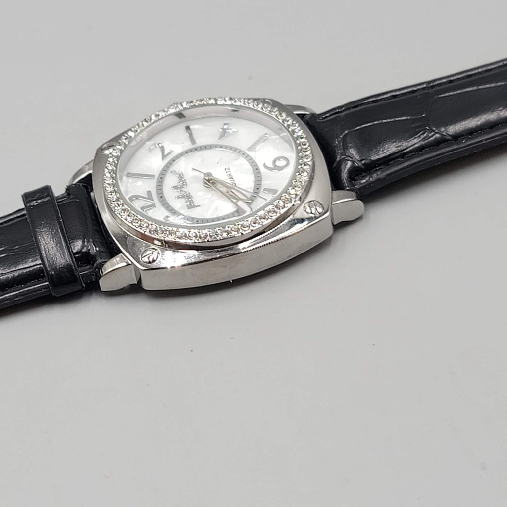 Park Lane Watch Womens Quartz Leather Strap 37mm Japan Movement NEEDS BATTERY