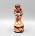 Vintage Ski Country Buffalo Dancer Mini 50ml Bourbon Whiskey Decanter 1980 6.5"