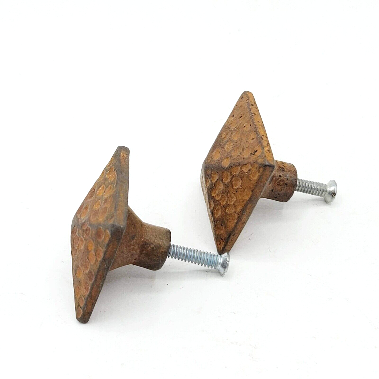 Vintage Cast Iron Drawer Pulls Hardware Ornate Architectural Lot of 2 Matching