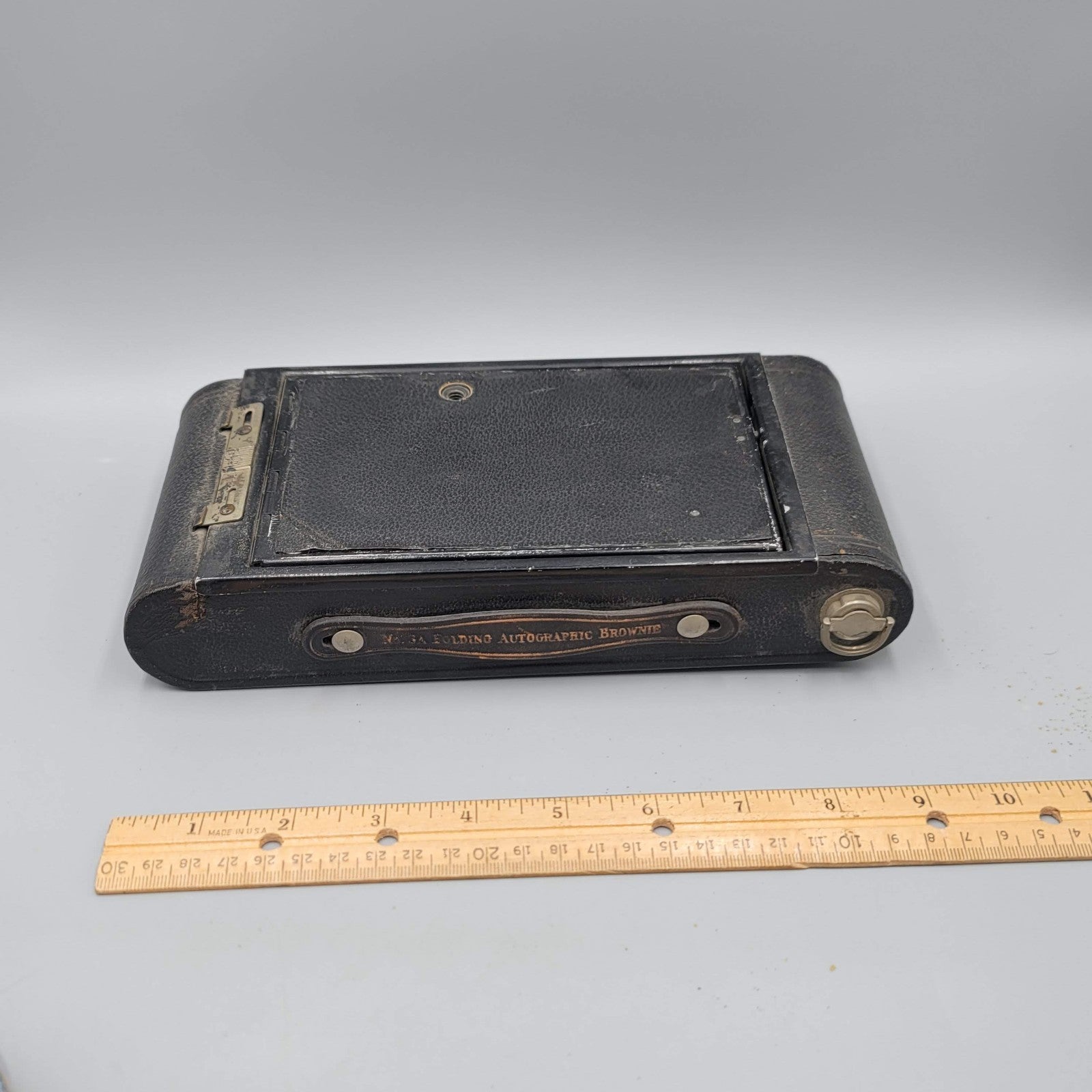 Kodak No 3A Autographic Brownie Folding Bellows Camera Antique GC