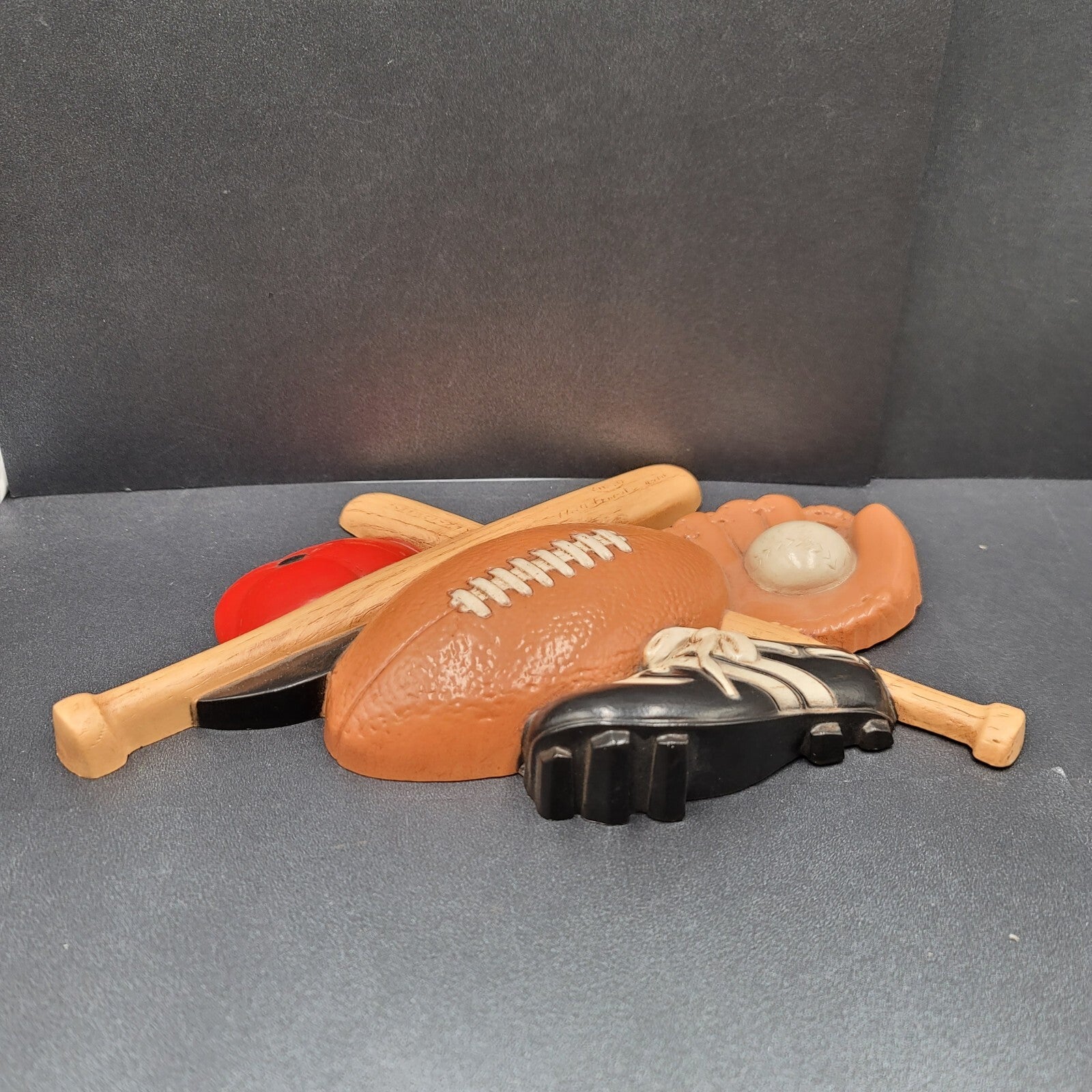 Burwood SPORTS VTG Wall Plaques Decor BASEBALL Football Home Interior 3260