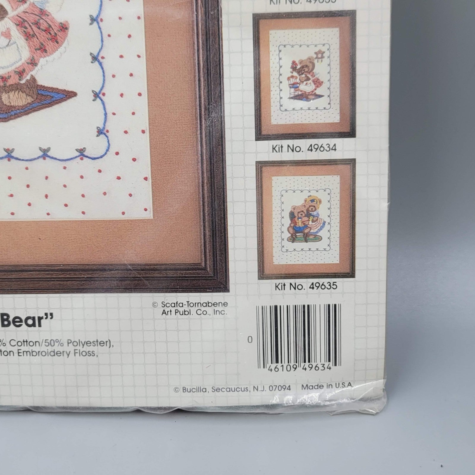 Bucilla Stitchery Kit 49634 Mama Bear Baby Bear Vintage Sealed