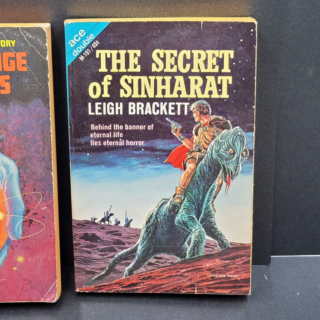 Lot of 2 ACE DOUBLE Leigh Brackett and John Rackham Vintage Science Fiction PPBK