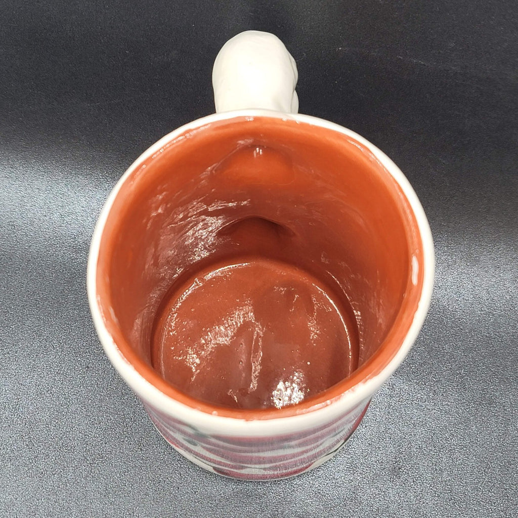 Mexico Clay Coffee Mug Red Chili Peppers Handmade Souvenir