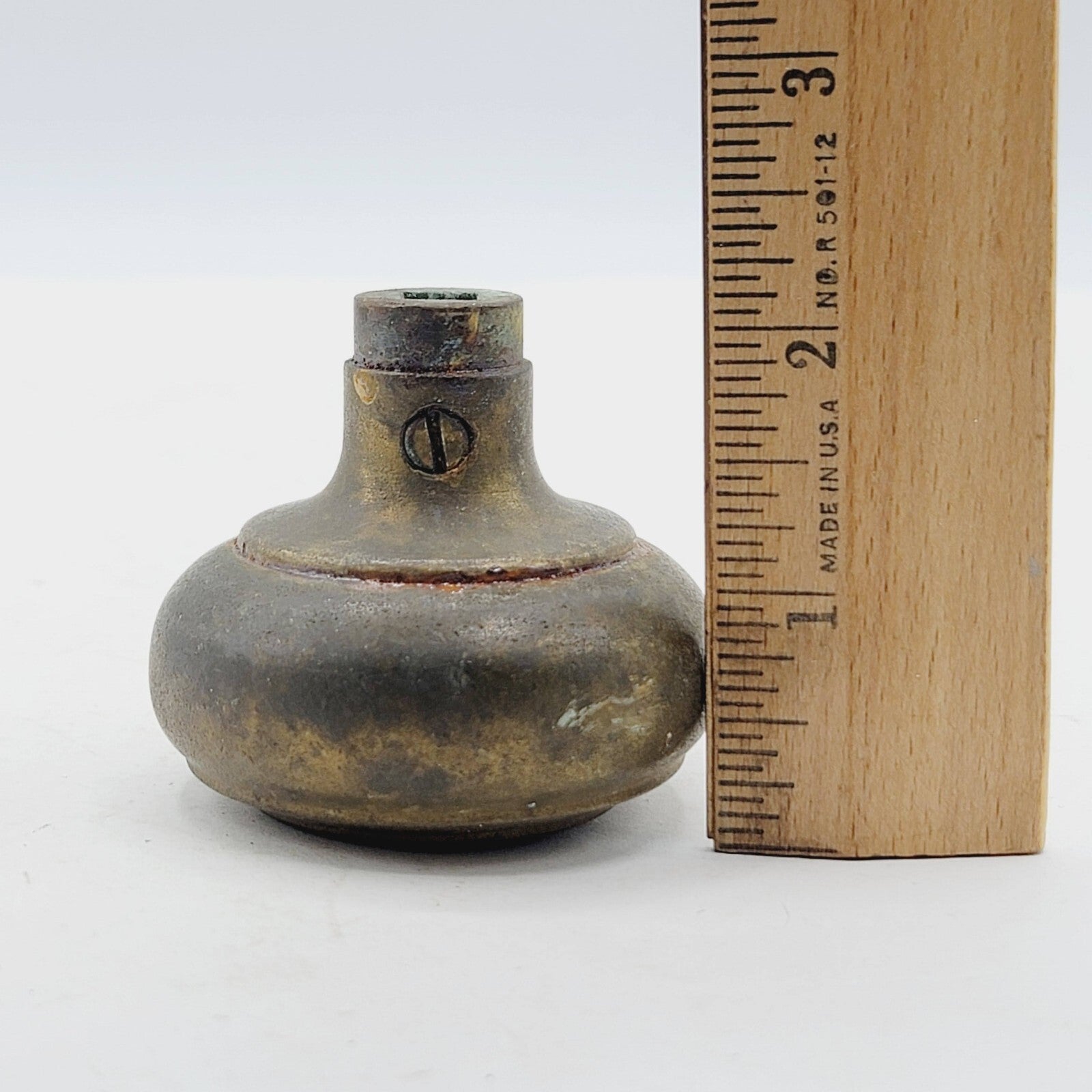 Single Vintage Cast Iron Door Knob Reclaimed Salvage 2.25"  D41