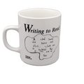 Vintage IBM Writing To Read Coffee Mug Cup Computers Technology Black White