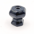 Vintage Black Glass Drawer Pulls SINGLE Reclaimed Salvaged Hardware