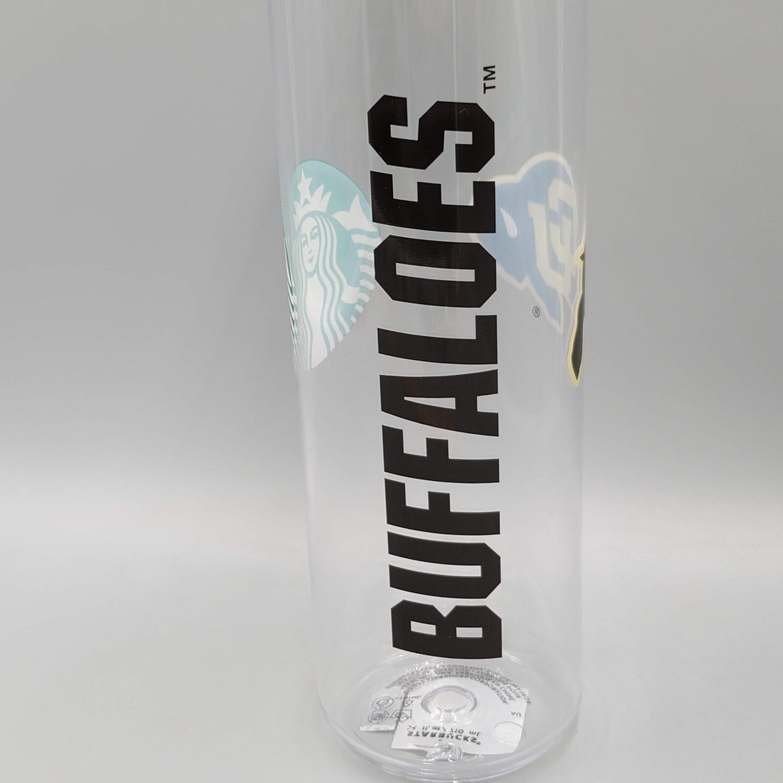 NEW NCAA Starbucks CU Campus University of Colorado Buffaloes 24 OZ Water Bottle