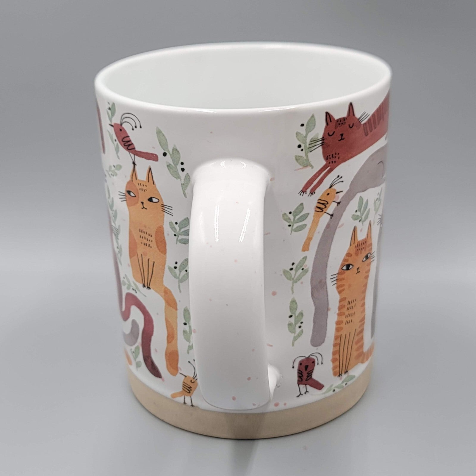 Prima Design Tabby Cat Coffee Mug Wrap Around Mischievous Cat Cup