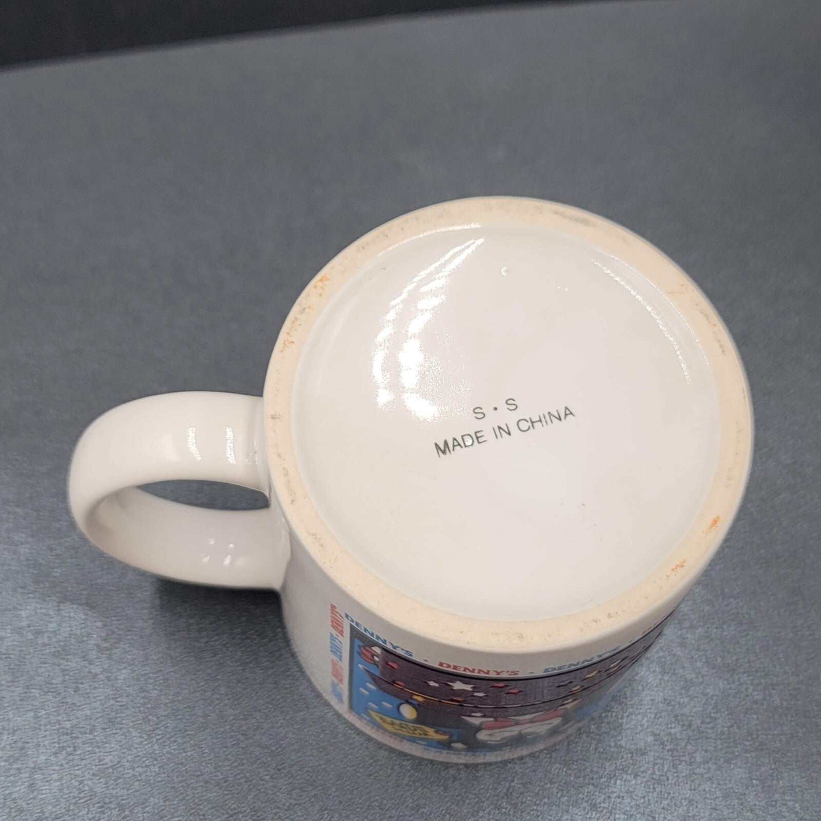 Vintage Dennys Diner Coffee Mug Cup Teddy Bear With Love