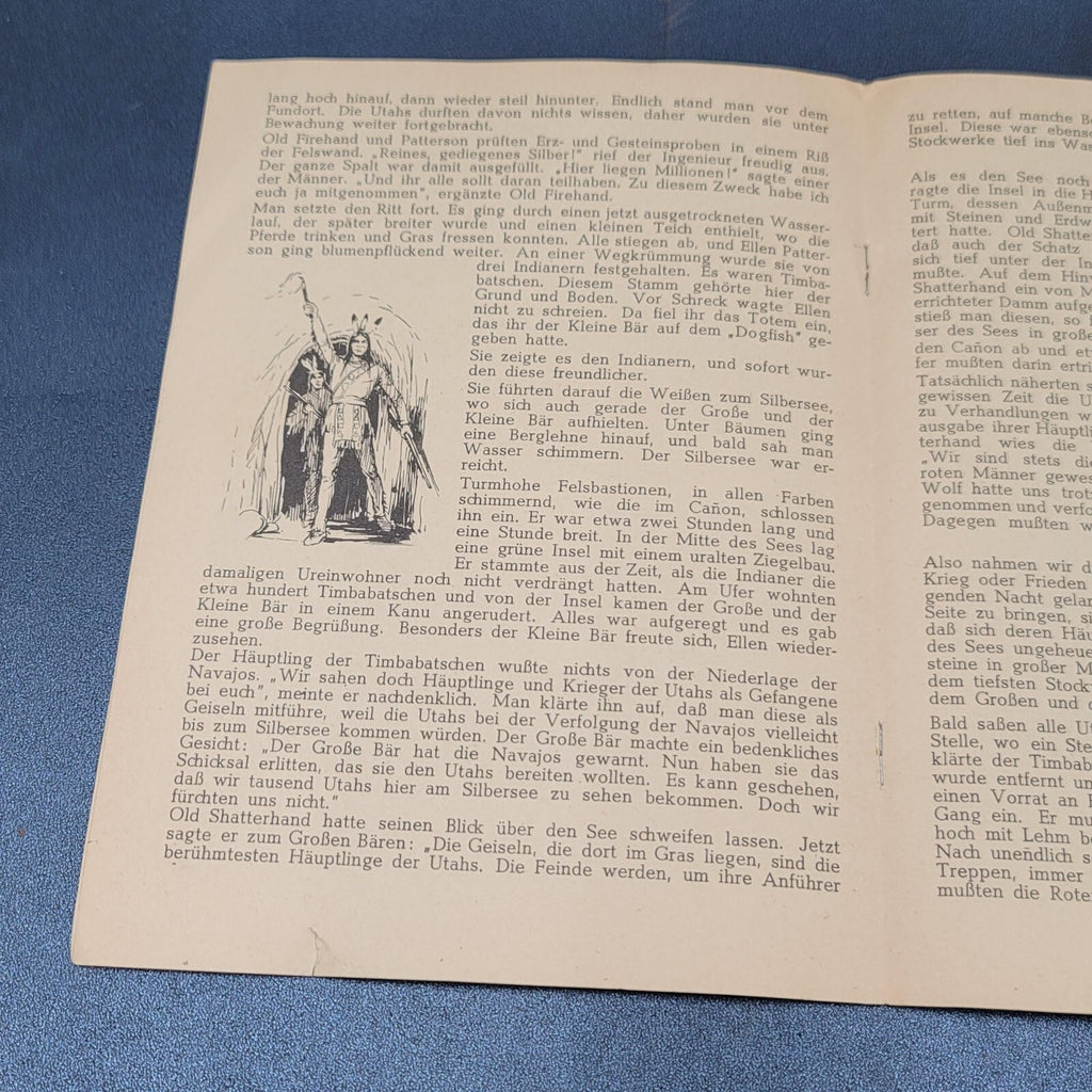 The Treasure Of Silver Lake by Karl May in Germany Condensed 6 pages Illustrated