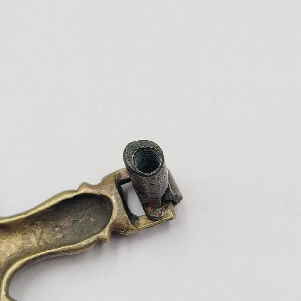 Vintage Brass Drawer Pull Salvage Hardware Reclaimed Part SINGLE ONLY 1 7/8"
