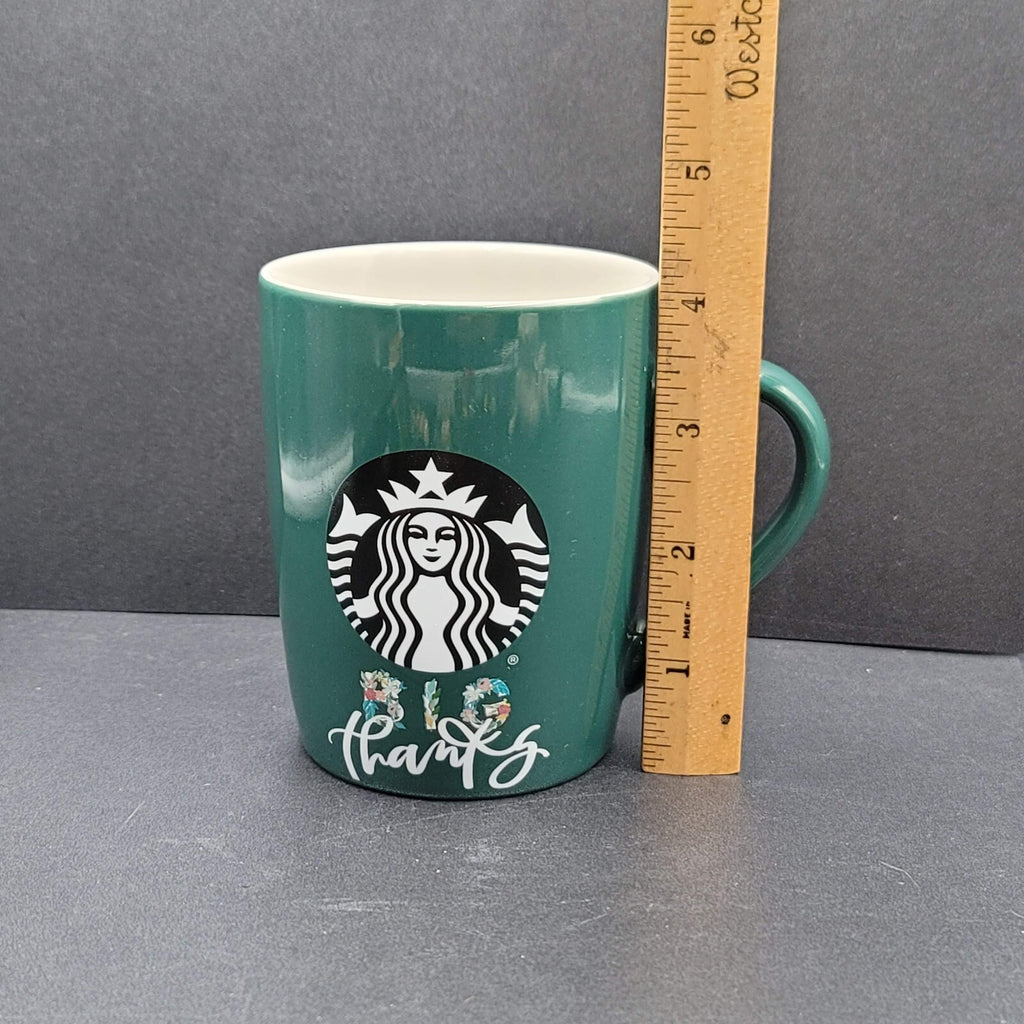 Starbucks Green Big Thank You Gift Mermaid Coffee Mug Cup 10oz 2020