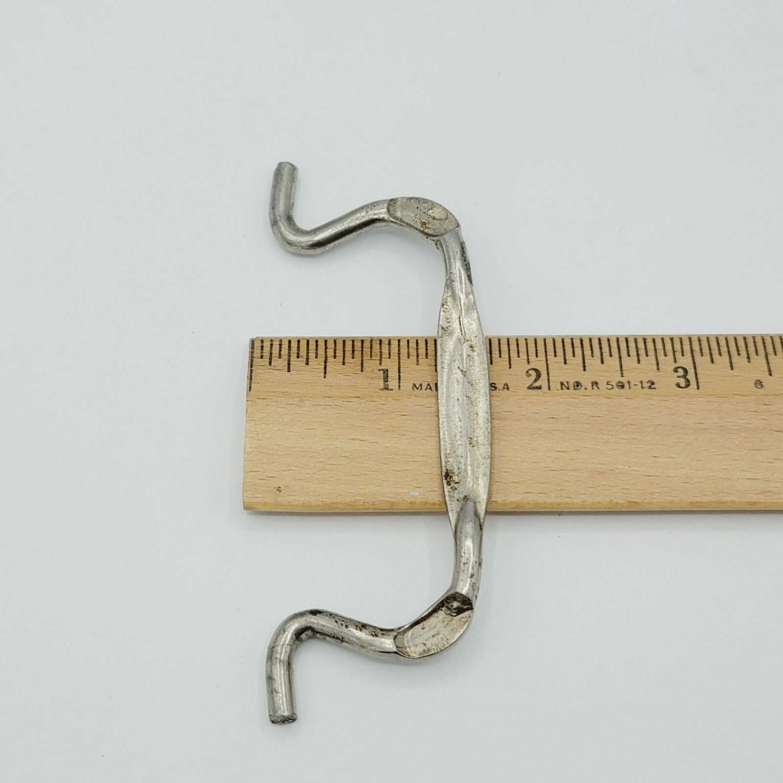 Vintage Single Nickel Ornate Bail Pull for 3.5" Pull Handle Replacement