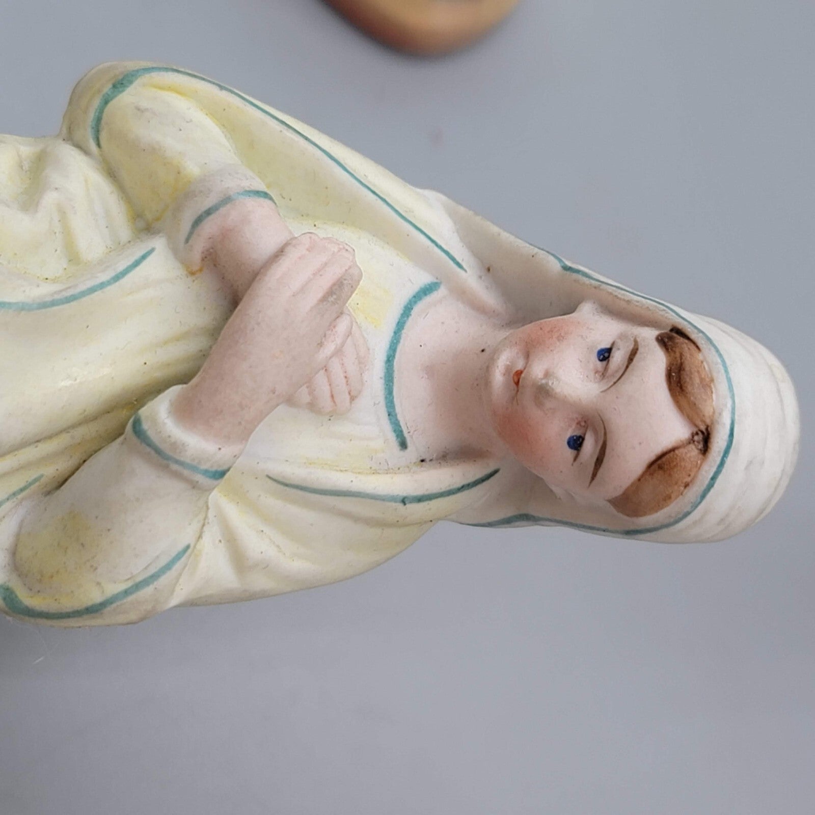 Vintage Bisque Porcelain Christmas Nativity Set 13 Piece Set Vintage