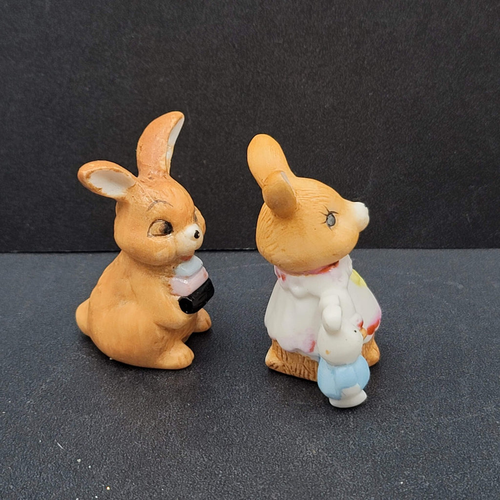 Vintage Midwest Of Cannon Falls Miniature Bunny Rabbit Pair Easter Spring