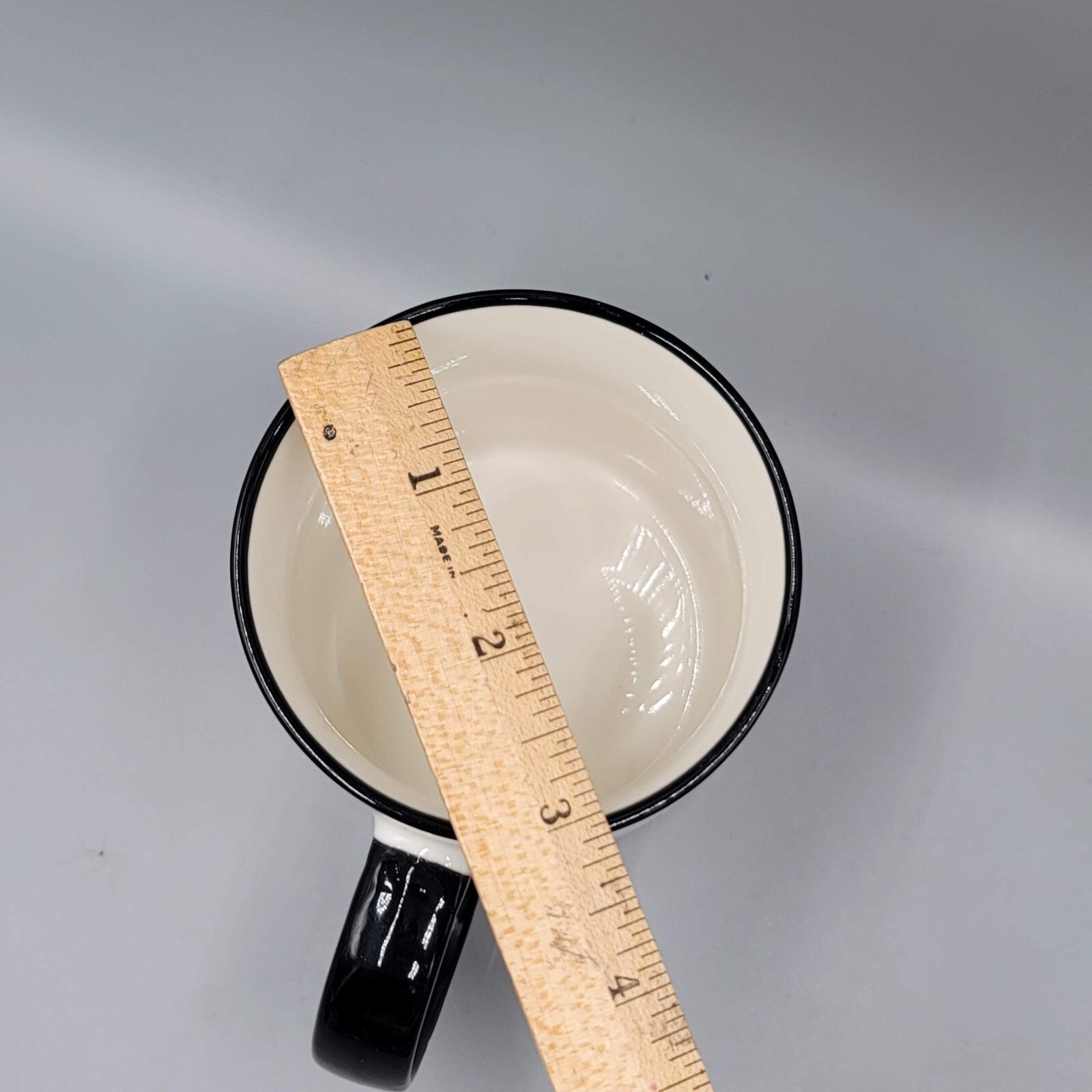 Mecal Funny Work Coffee Mug Black White Crazy Ceramic