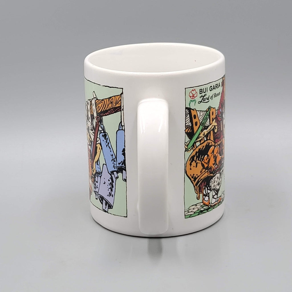 Bulgarian Souvenir Coffee Mug Bulgaria Land of the Roses Multicolor Graphics